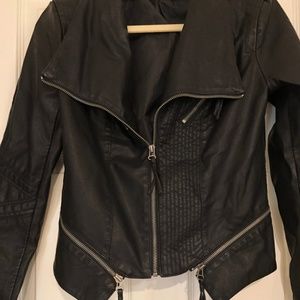 Lulus Vegan Moto Leather Jacket